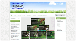 Desktop Screenshot of bionema.se